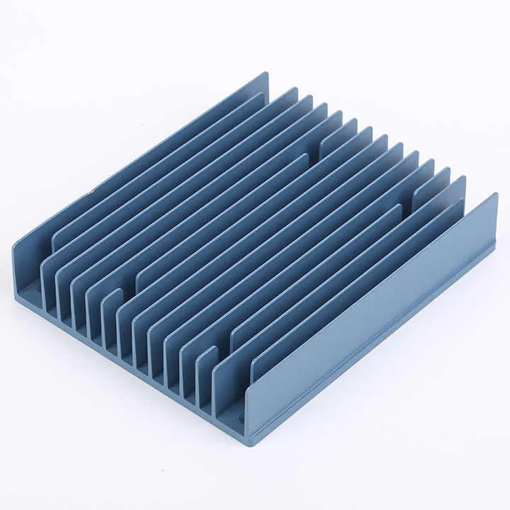 Aluminum Plate Fin Heat Sink with Extruded Design