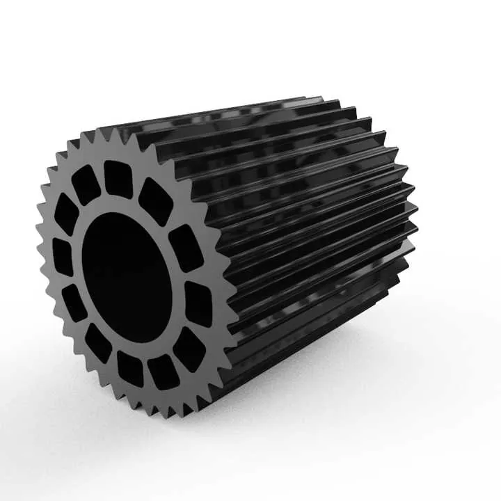 Black Anodized Aluminum Heat Sink for LED or Power
