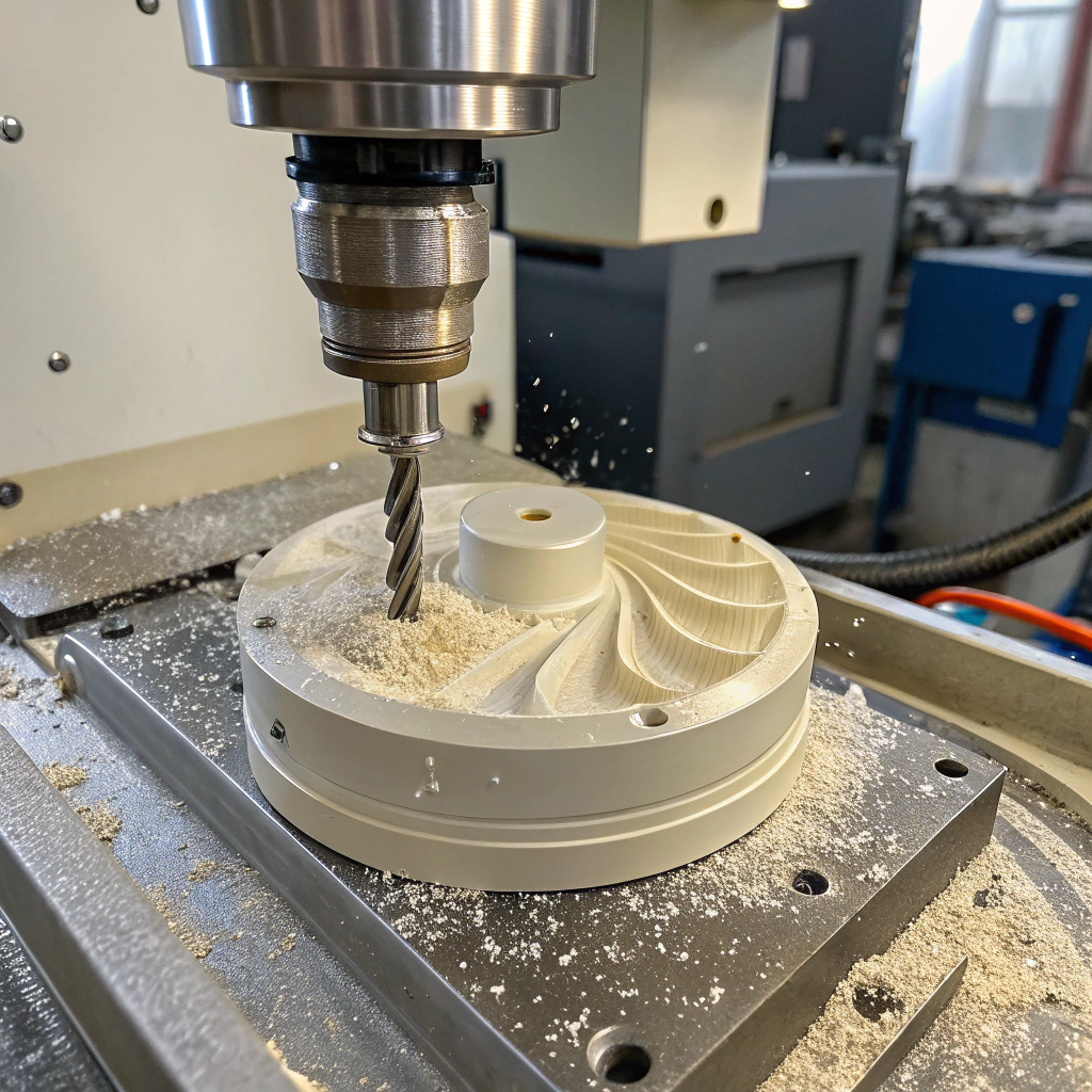 black leather tufted armchair