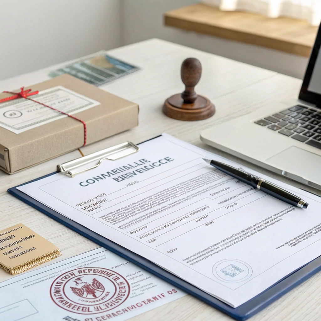 blue leather office chair