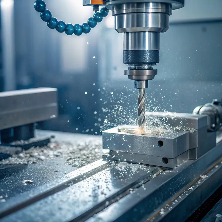 CNC machine milling precision metal parts