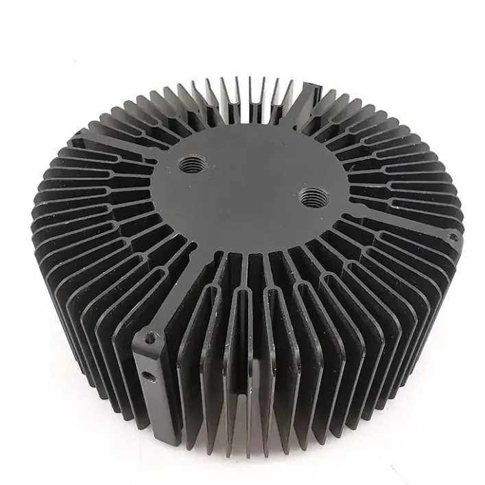 Cylindrical Aluminum Heat Sink for Motor Cooling