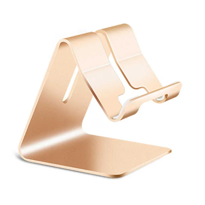 Gold Anodized Aluminum Phone Holder Stand