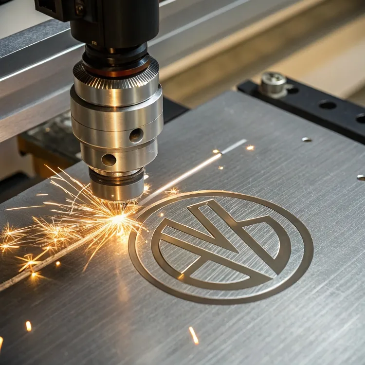 Laser CNC engraving machine etching logo