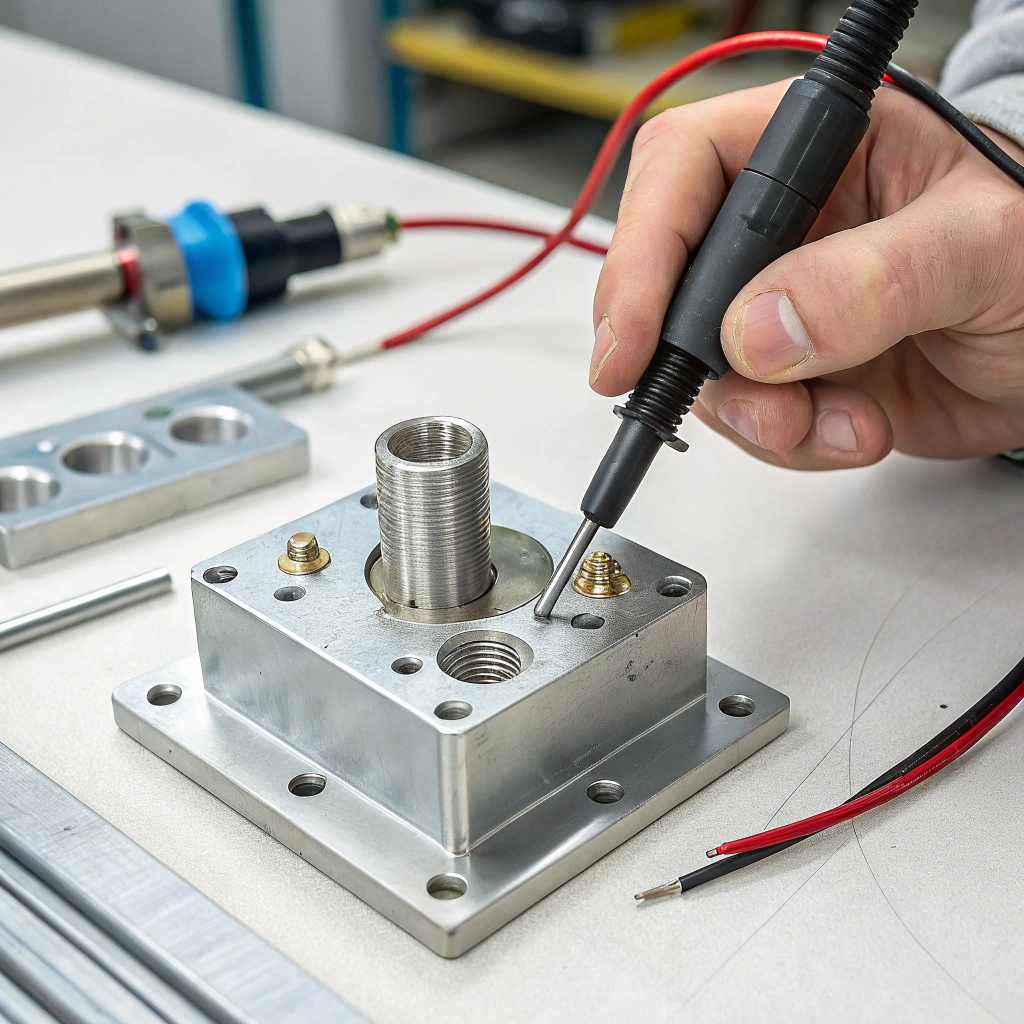 modern blue denim backpack with leather accents