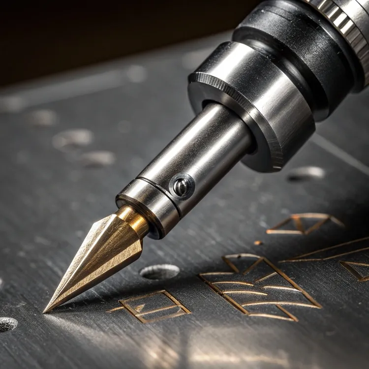 Precision engraving bit carving metal letters