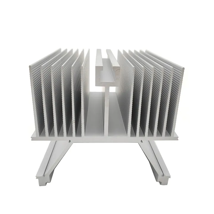 Silver CNC Milled Aluminum Heatsink