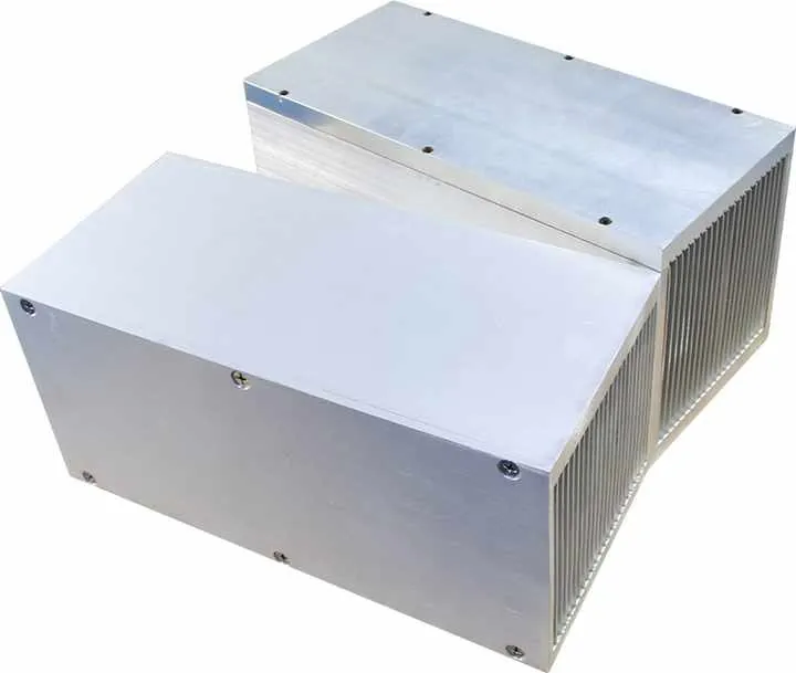 White Aluminum Heat Sink Enclosure for Electronics